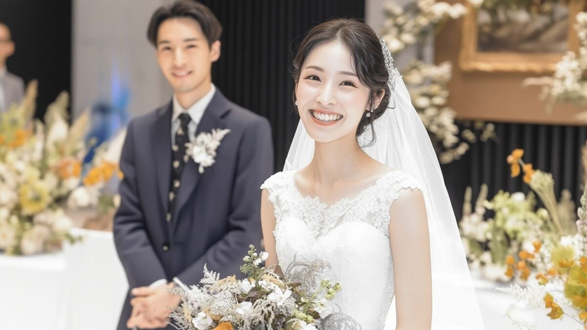 福岡の霊視占い師が教える結婚運向上の秘訣を表現した美しい花嫁の写真